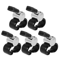 5 Pcs Referee Ring Whistle Emergency Metal Loud for Sports Hockey Coaching