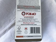 Original Fox 40 Classic Whistle Neon Orange Color