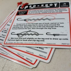 Pro-Knot F101 Fishing Knot Waterproof Plastic Cards