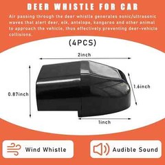 4 PCS Deer Whistles for Car, Automotive Deer Warning Whistle Devices, Animal War