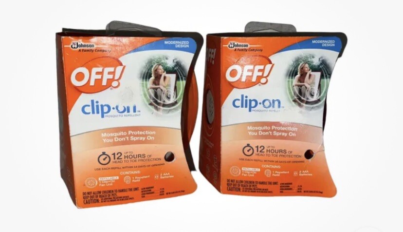 OFF! Clip On Mosquito Repellent Fan – White