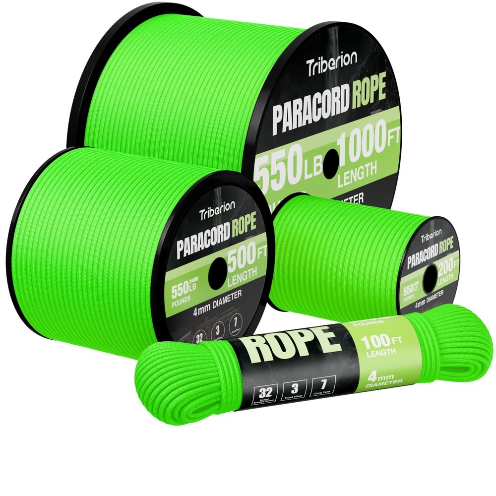 Paracord Rope 550 lb – 50ft 5/32″ Parachute Cord 4MM 7-Strand para Cord – Hea…