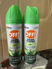 (2)Pack} OFF! Deep Woods Dry Insect Repellent Mosquito Ticks bug spray 4 oz