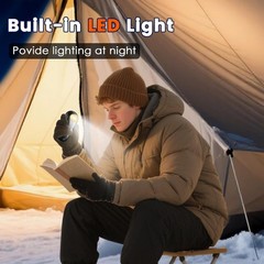 Rechargeable Hand Warmers w/ Flashlight, 17Hrs, Dual-Side, 4 Levels