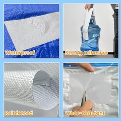 Waterproof Repair Tape for Awning, RV Roof, Tent, Boat 3 inch x 25FT, White