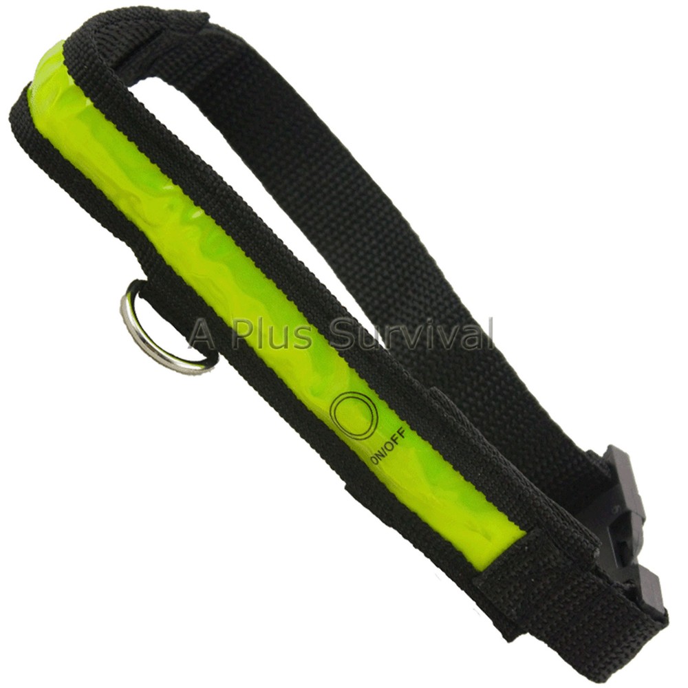 Reflective & Illuminated Dog Collar Medium Size 16-22″