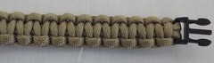 New Paracord Survival LIGHT BROWN Bracelet 9″ Medium Wrist 7 Strands 430 Lbs