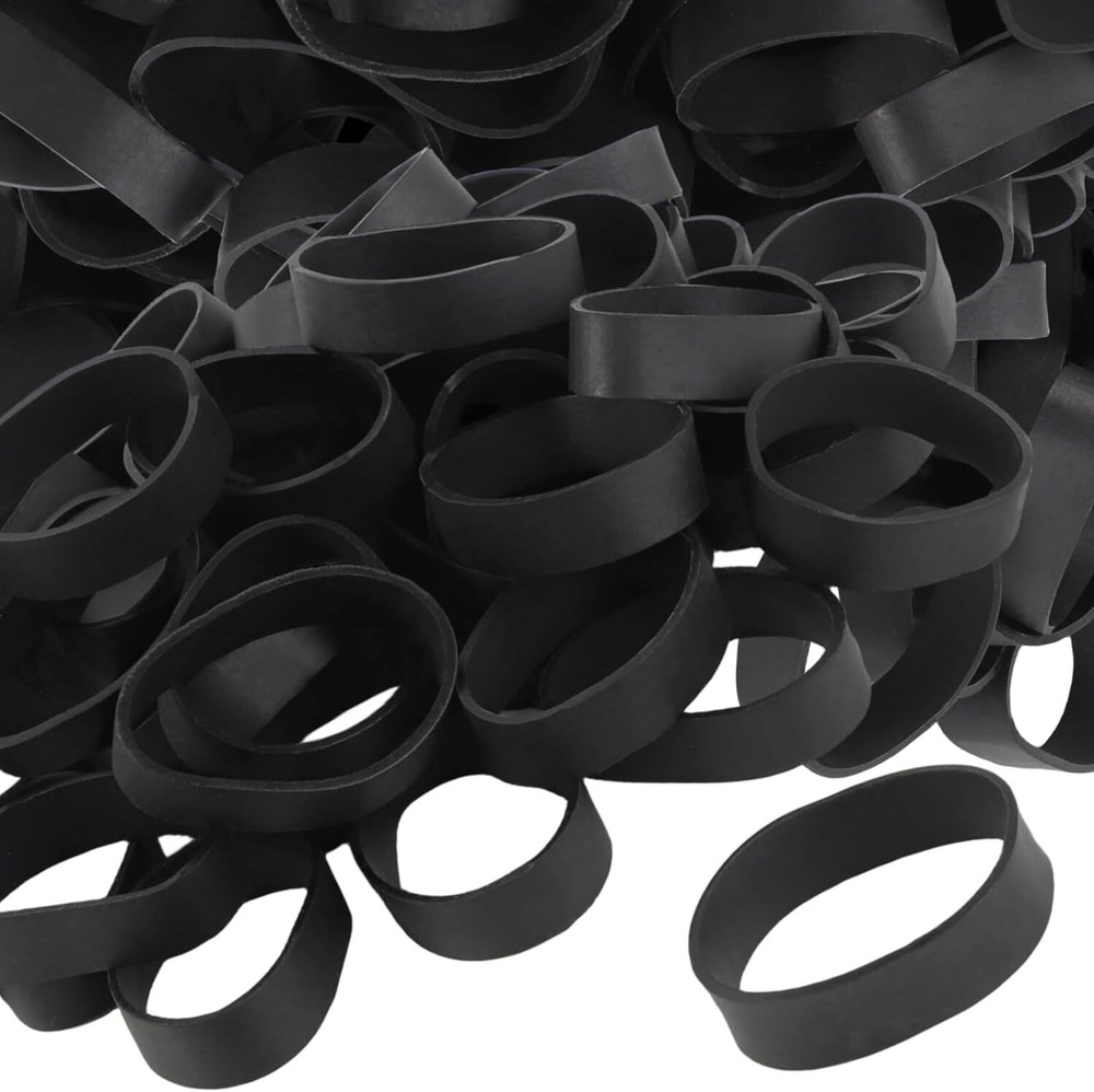 Size #82 Tactical Rubber Bands – 50 Pieces – 2 1/2 x inch, Black