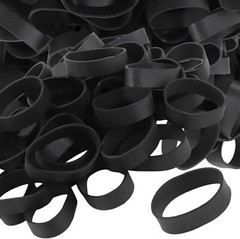 Size #82 Tactical Rubber Bands – 50 Pieces – 2 1/2 x inch, Black