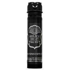 POLICE MAGNUM Pepper Spray 5oz Stream Flip Top Nylon Holster Defense Protection