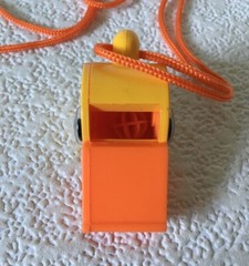 Child’s Duck Shaped Whistle Lanyard Kid’s Safety Emergency Signaling Necklace