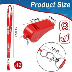 Yexiya Red Whistle 3 Pack