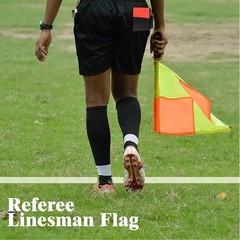 Soccer Referee Flag,Checkered Linesman Flags Set with Storage Bag,Metal Pole …