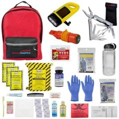 33 Pcs 72 Hour Deluxe Emergency Kit First Aid Survival Blanket Water Food Go-Bag