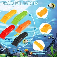 Sotiff 100 Pieces Emergency Whistles with 2.76 x 0.79 x 0.39″, Multicolor