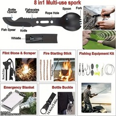 258 PCS Survival Gear Kit Camping Emergency Equipment Outdoor Tools Gift for Men