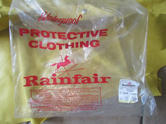 Rainfair Economy Fishermen Overall-Yellow Nyloprene Rubber-XLarge-ILGWU (B 47)