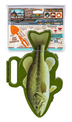 Flambeau Outdoors Wild Bite Fishing Tackle Box Kit Green/BASS One Size, Green