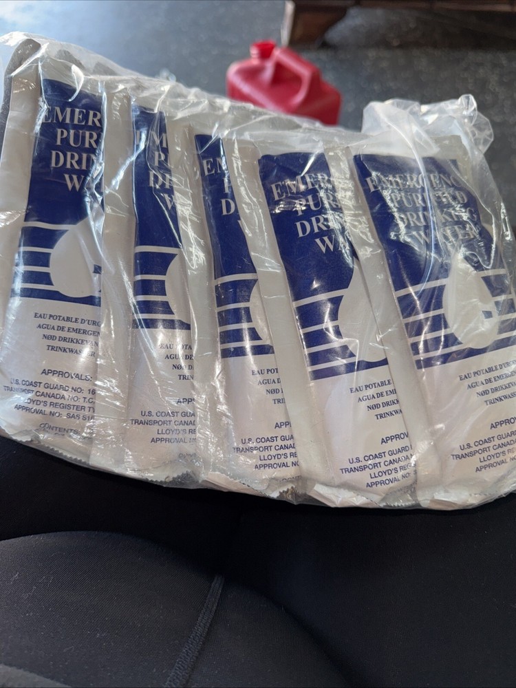 24 Packs SOS Emergency Drinking water Survival Camping Hurricane Fire Flood US