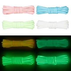 20m 4 Colours In The Dark Fluorescent Paracord Parachute Cord 4mm Light Up…