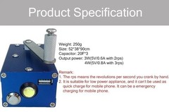 Outdoor Survival Hand Crank Charger Multifunction Emergency Generator