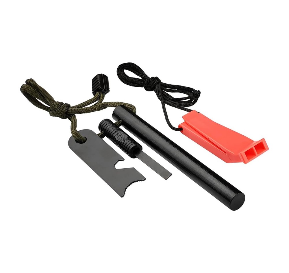 AOFAR Fire Starter AF 376 Ferrocerium (Ferro) Rods Fire Starter Kit with Two