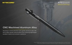 NITECORE NTP31 Pen Bolt Action Aluminum Alloy Tactical W/ Tungsten Glass Breaker