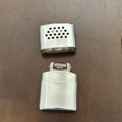 1950s Vintage Jon-E Standard Hand Warmer Chrome Plated Aladdin Labs w/ Pouch