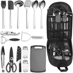 Lightweight and Portable 15-Piece Camping Cooking Set – Ideal Gift for Campers