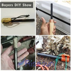Lot Ferrocerium Flint Fire Starter Ferro Rod Magnesium Outdoor Survival Camping