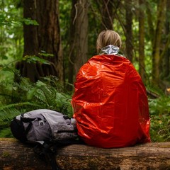 2 Pack Heavy Duty Mylar Emergency Sleeping Bag Outdoor Camping Survival Shelter