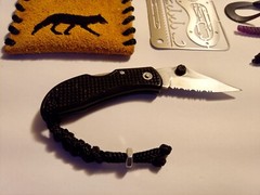 ALPHA POUCH EDC NECKLACE Survival Card 32 Tools Knife Fire Fishing Kit Compass