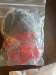 Lot of 12 Red/Black Referee Coach Sports Safety Whistle Hiking with Lanyard NEW