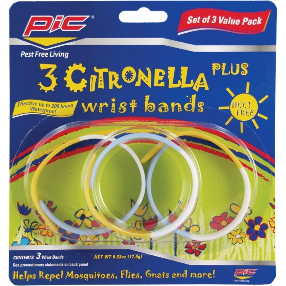 lot of 5 Pack Citronella Plus Wristband (3 Count each) NIP