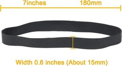 Rubber Bands Size#107 Heavy Duty Big Wide rubber band Black,blue,light brown