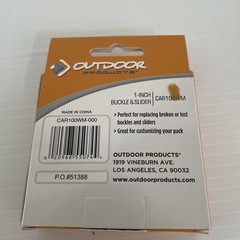 Set Off 3 NEW Outdoor Products Buckle & Slider 1″ 2 Sets Per Box CAR100WM-000