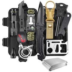 11-in-1 Emergency Survival Kit for Men, Outdoor Gear for Camping Hiking
