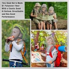 6 Pack Mosquito Head Net Bug Head Net Insects Mesh Head Net for Outdoor Face …