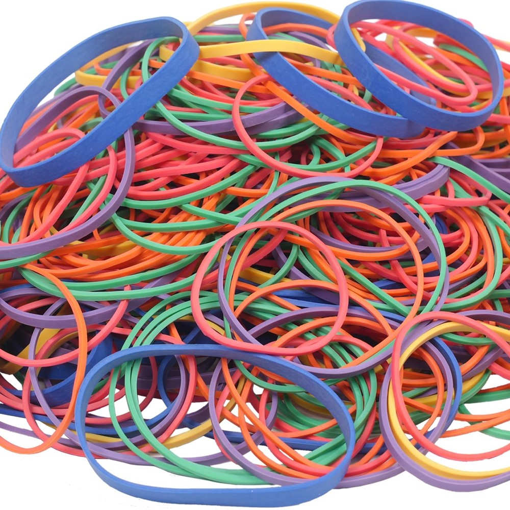 AIWOQI Rubber Bands assorted size multicolor 0.5 lb/227g rubber Multicolor
