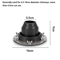 High Quality Tent Flue Flashing Kit Cover Replacement Stoves Supplies 1X