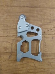 TactiCore Carabiner Style Multitool w/Flint Wheel Fire Starter Camping Survival