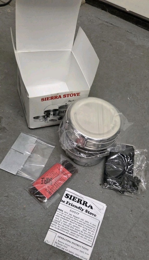 Vintage Sierra Stove solid fuel Camp Camping Backpacking stove ZZ Corp NIB