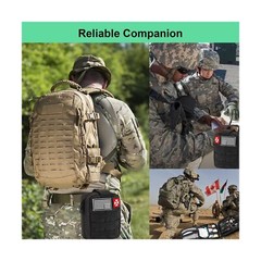 Survival Kit, First Aid Kit Survival Gear Tools Trauma Kit with Molle Pouch f…