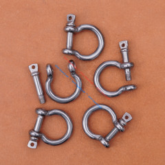 5PC 304 Stainless Steel O Shape Shackle Clasp For LeatherCraft Paracord Bracelet