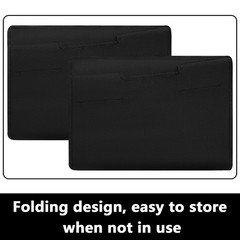 Windyun 3 Pcs 14.76 x 8.66 x 23.23/ 19.29 inches (L x W x H), Black