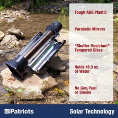 Sun Kettle: Portable Solar Water Heater For Hunting & Emergencies – 16.9 oz C…