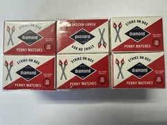 Diamond Strike On Box Small Wooden Penny Kitchen Matches 3PK of 10 – 960 Matches