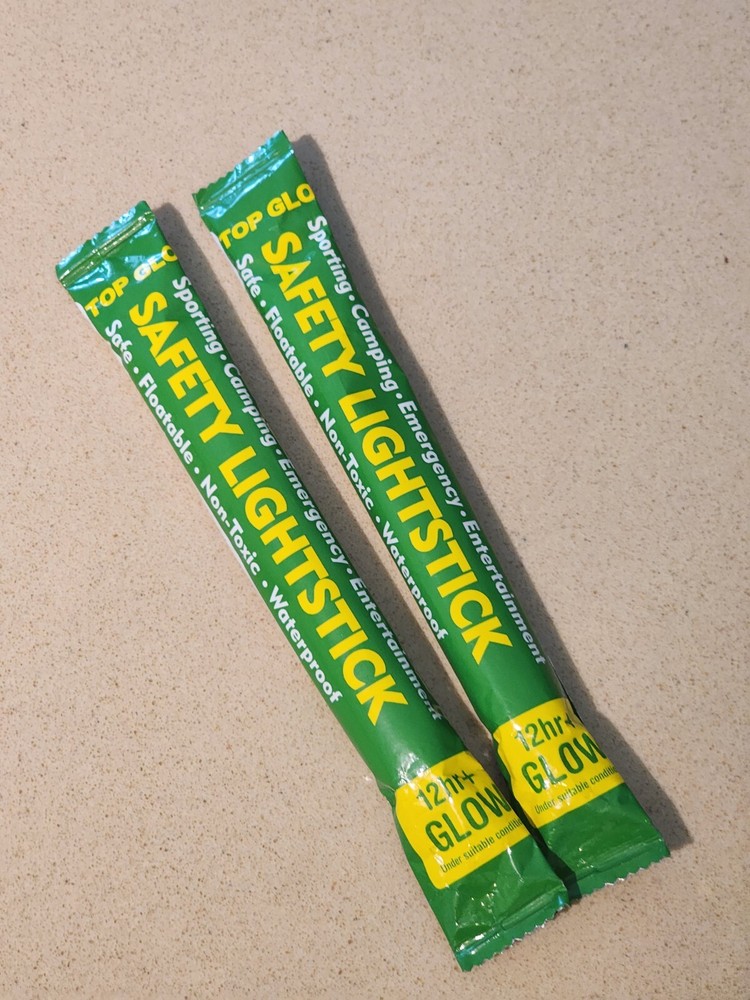 Green safety lightstick for night operations