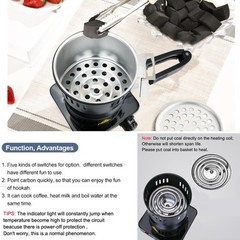 Charcoal Starter – Coal Burner for Cubes Hot Plate Durable Faster Electric Co…