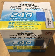 Thermacell Original Mosquito Repellent Fuel Refills, 240 Hours, 20 Pack